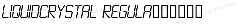 LiquidCrystal Regula字体转换
